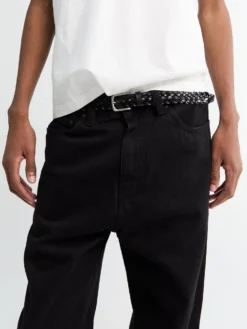 Aaron Pants i Sort rinsed