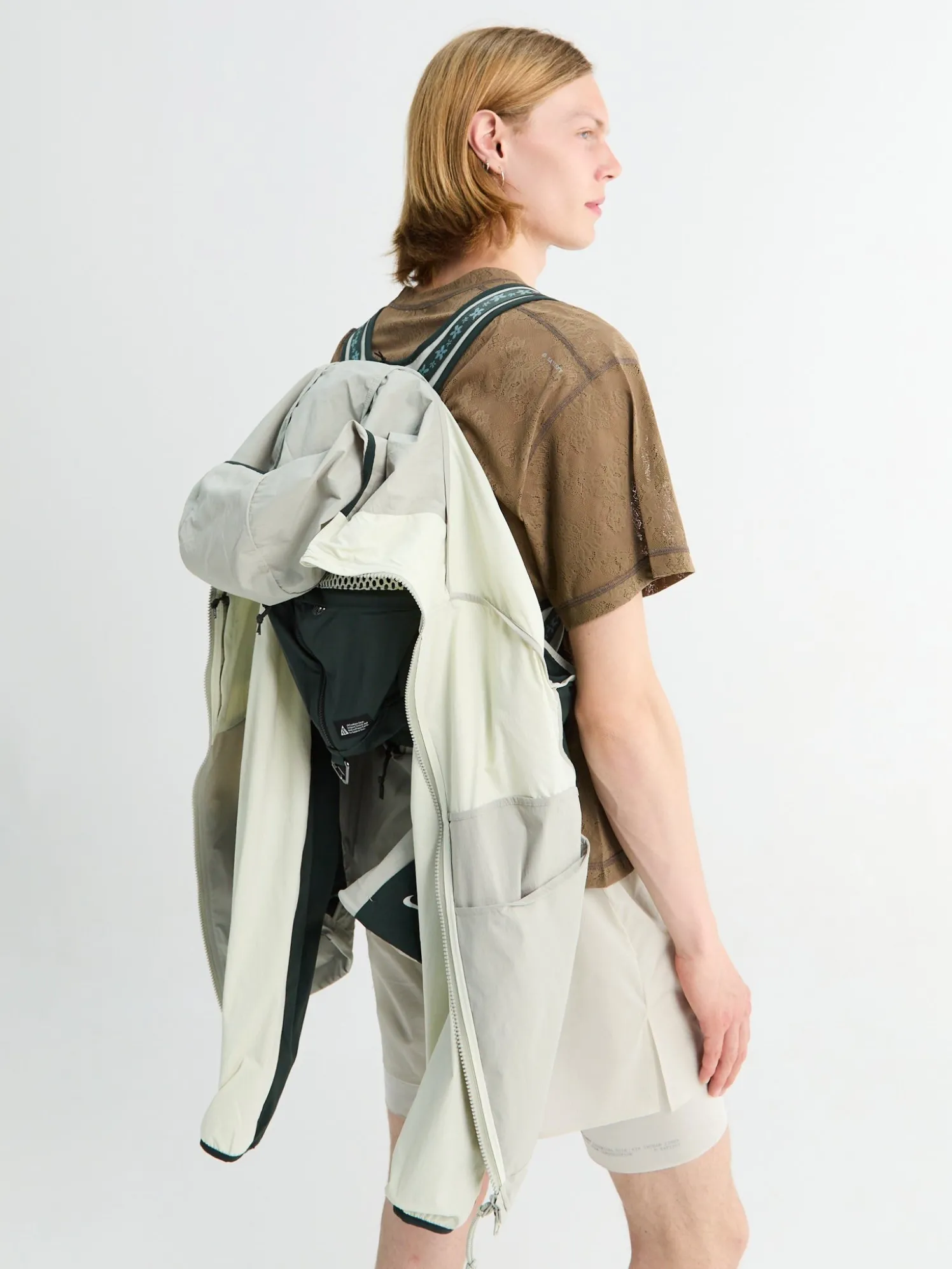 ACG Five Towers Packable Jakke i Sea Glass, Spruce Fog og Summit White