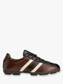 Adidas x WALES BONNER x Y3 The Field Lizzard Sneakers i Creme Hvid, Mørkebrun og Core Sort