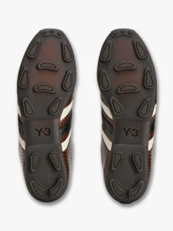 Adidas x WALES BONNER x Y3 The Field Lizzard Sneakers i Creme Hvid, Mørkebrun og Core Sort