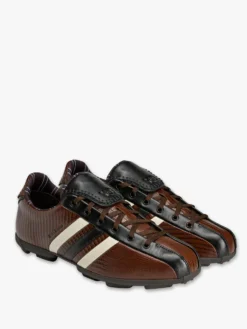 Adidas x WALES BONNER x Y3 The Field Lizzard Sneakers i Creme Hvid, Mørkebrun og Core Sort