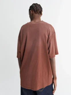 Afslappet Fit T-Shirt i Chokoladebrun