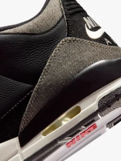 Air Jordan 3 x Levi's® Sneakers Black Denim i Sort, Hvid og Sort-Gym Rød