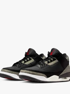 Air Jordan 3 x Levi's® Sneakers Black Denim i Sort, Hvid og Sort-Gym Rød