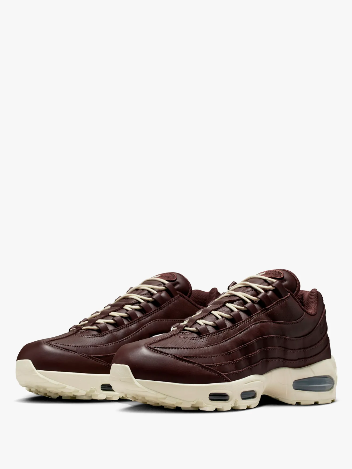 Air Max 95 Big Bubble Leather i Baroque Brown og Coconut Milk