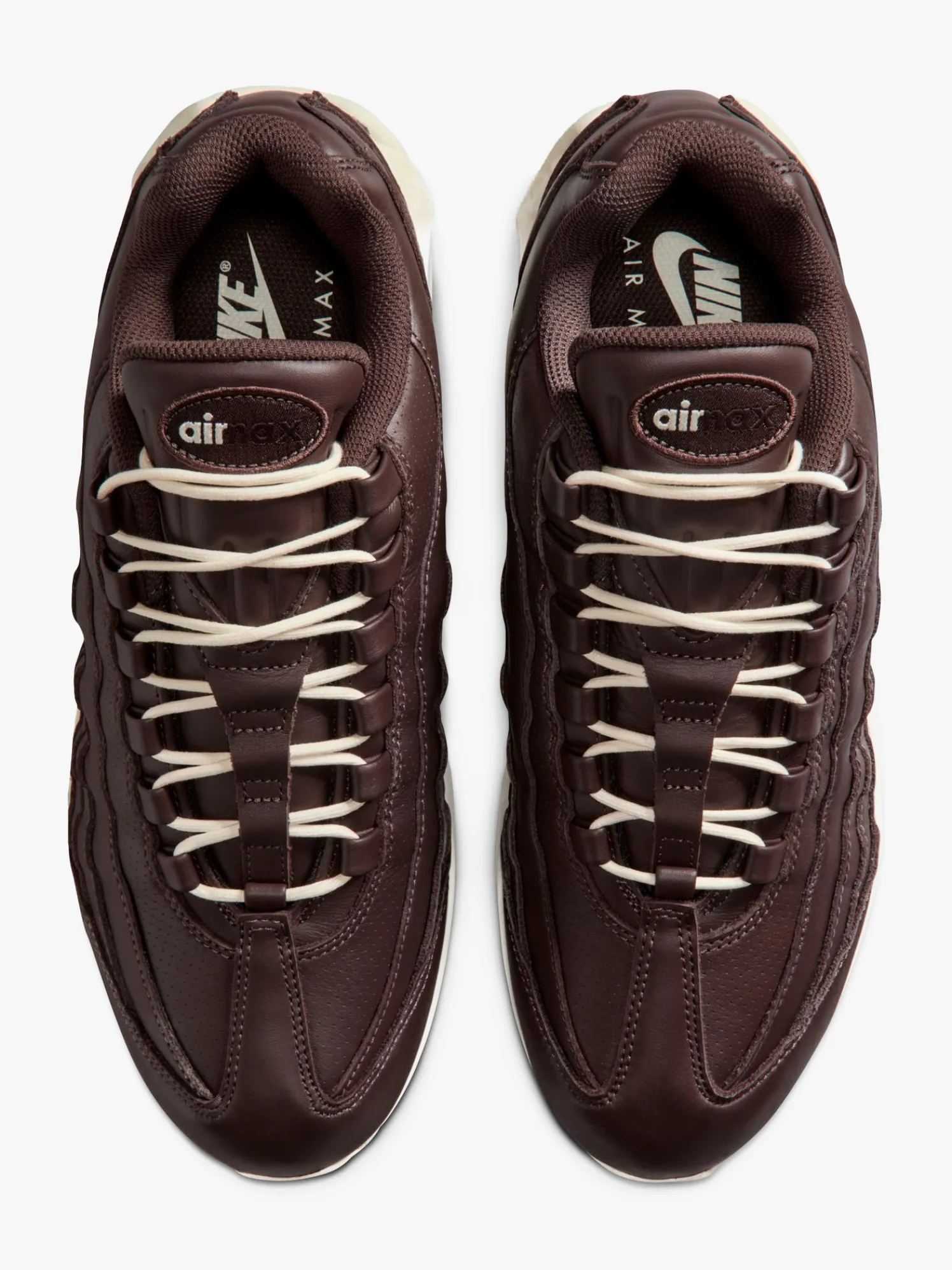 Air Max 95 Big Bubble Leather i Baroque Brown og Coconut Milk
