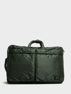 ALL NEW TANKER Double Zip 3Way Briefcase i Sage Green