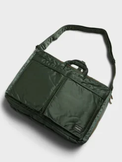 ALL NEW TANKER Double Zip 3Way Briefcase i Sage Green