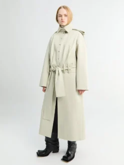 Amy Trench Coat i Lysebeige