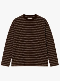 Another T-Shirt 3.0 Jpn i Brun/Ecru Stribe