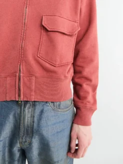 Bandak Cotton Linen Loopback Jakke i Cowhide