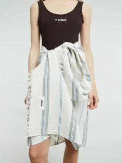 Beach Cotton Sheet i Villa Stripes