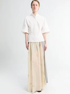 Beach Skirt i Willow Grey Softflow Tencel
