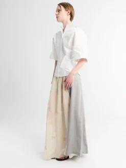 Beach Skirt i Willow Grey Softflow Tencel