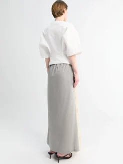 Beach Skirt i Willow Grey Softflow Tencel