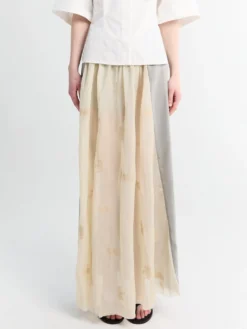 Beach Skirt i Willow Grey Softflow Tencel