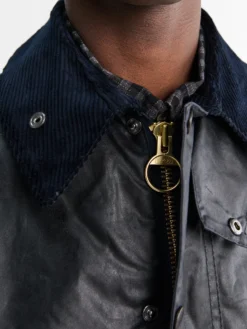 Bedale Wax Jacket i Navy