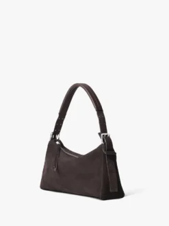 Belted Baguette Taske i Ibenholt Brun