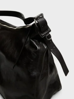 Belted Hobo Bag i Dark Chocolate