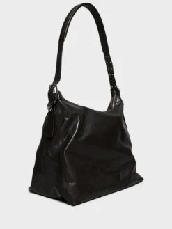 Belted Hobo Bag i Dark Chocolate