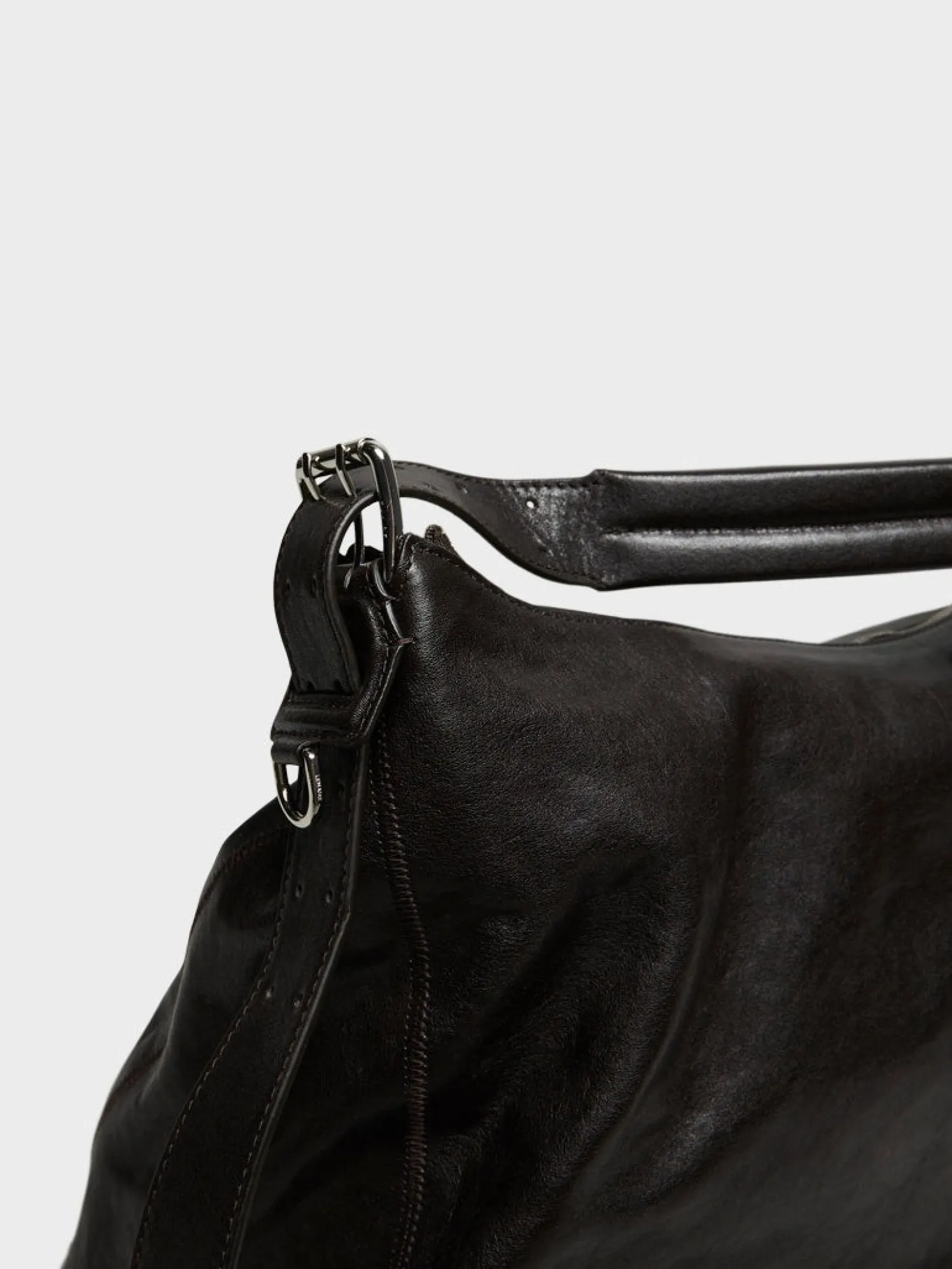 Belted Hobo Bag i Dark Chocolate