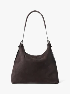 Belted Hobo Bag i Ebony Brown