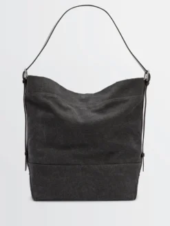 Belted Tote Bag i Ash Black
