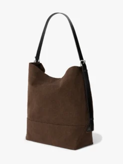 Belted Tote Bag i Dark Chocolate