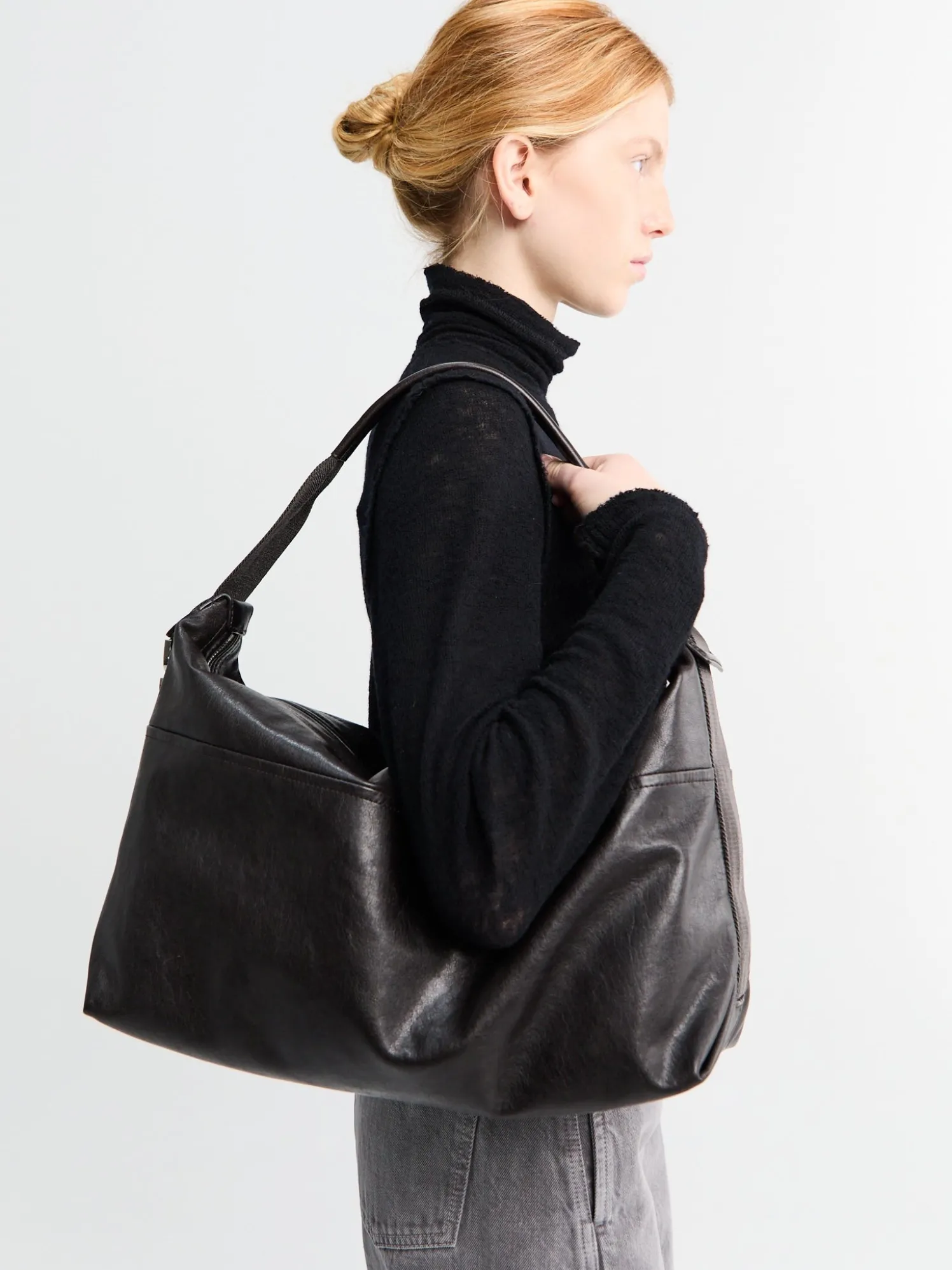 Berlingot Hobo Taske i Dark Chocolate