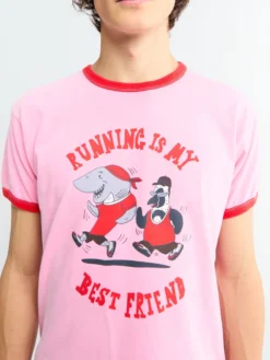 Bestie Tee i Pink