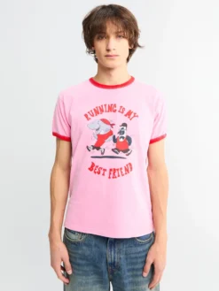 Bestie Tee i Pink