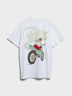 Biker T-Shirt i Hvid