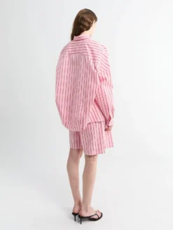 Bomuldsskjorte i Pink
