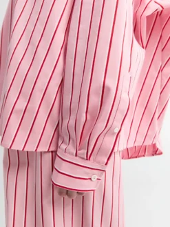 Bomuldsskjorte i Pink