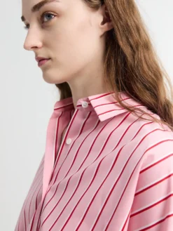 Bomuldsskjorte i Pink