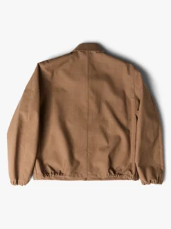 Bonded Tropical Wool Zip Blouson i Top Brown