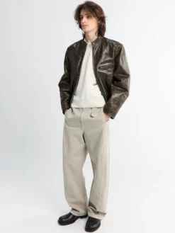 Boxy Biker Jacket i Bronze