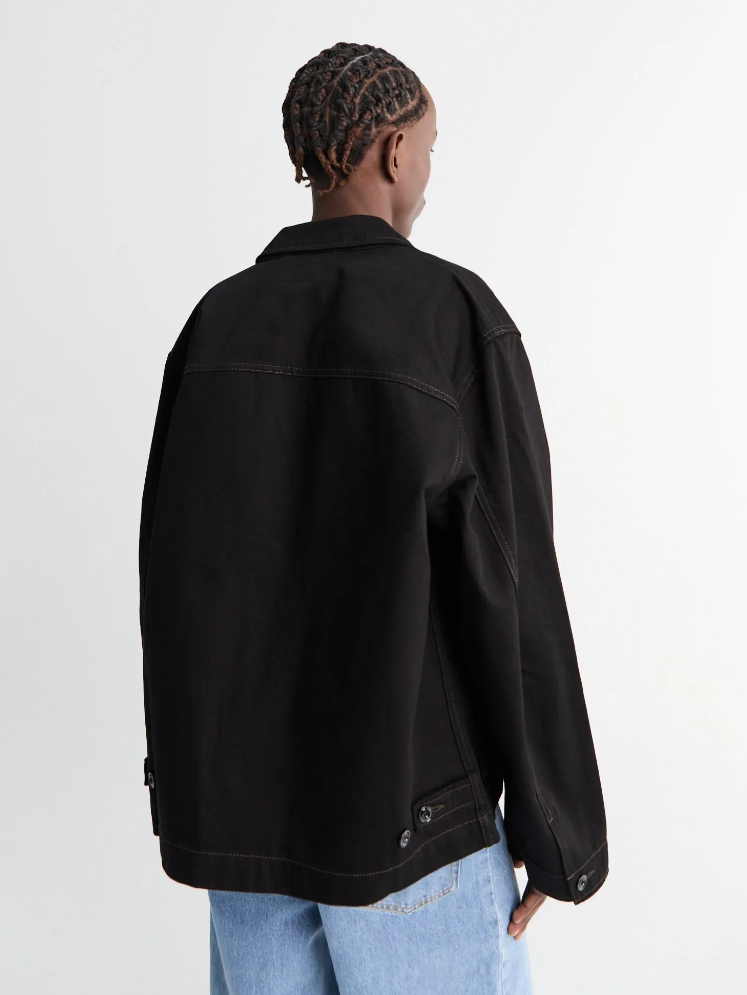 Boxy Jacket i Sort
