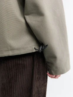 Brice Full Zip Cotton Oxford Jakke i Weimaraner Grey