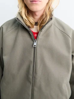 Brice Full Zip Cotton Oxford Jakke i Weimaraner Grey