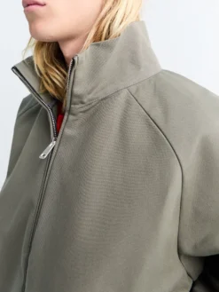 Brice Full Zip Cotton Oxford Jakke i Weimaraner Grey
