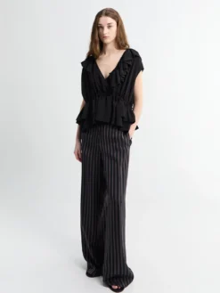 Cally Bis Top i Sort