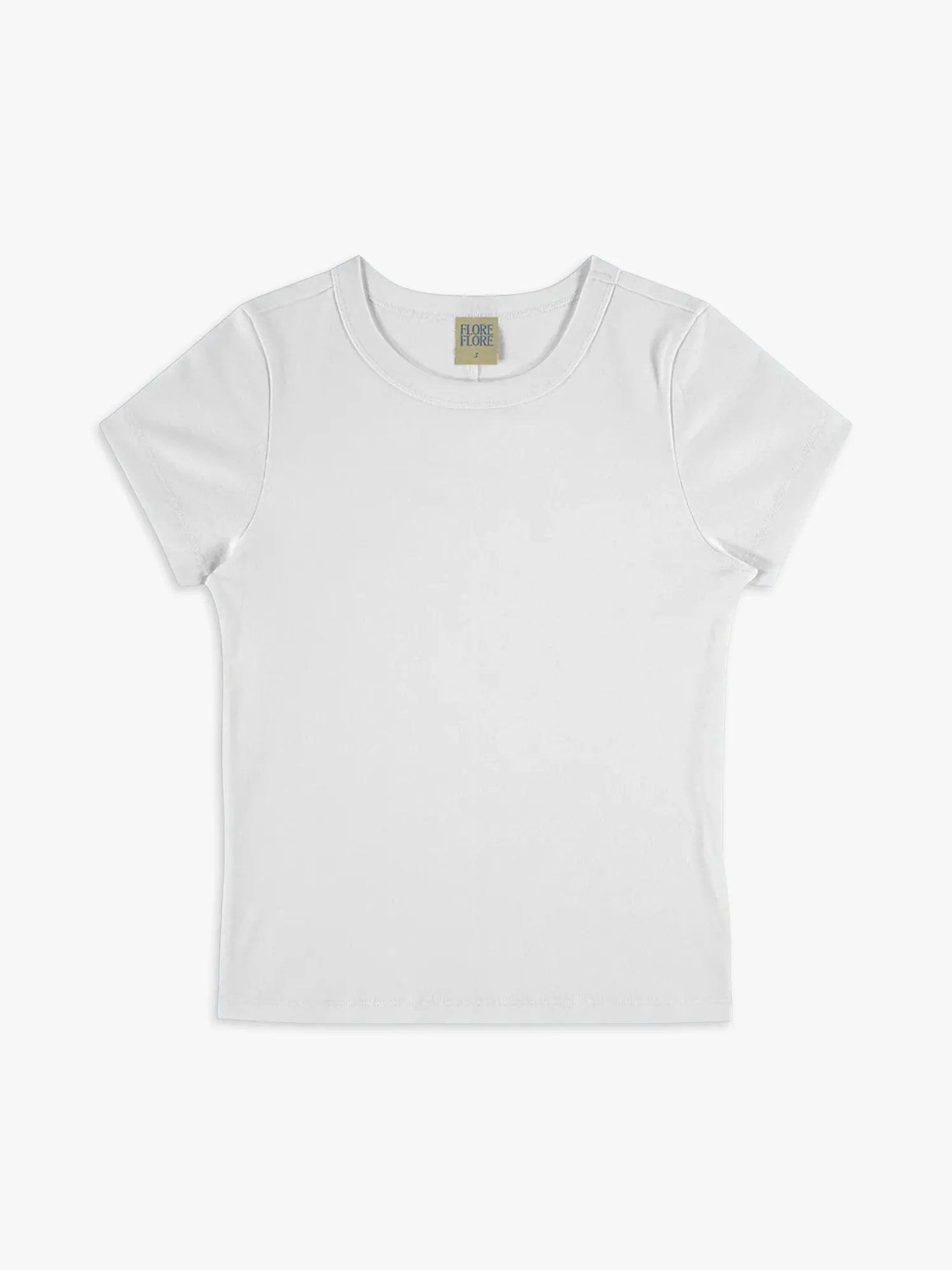 Car Baby Tee i hvid