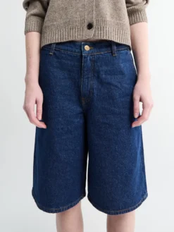 Carlo Denim Shorts i Mellemblå
