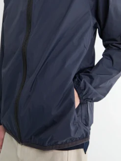 CDG x K-Way Full Zip Pakbar Jakke i Navy