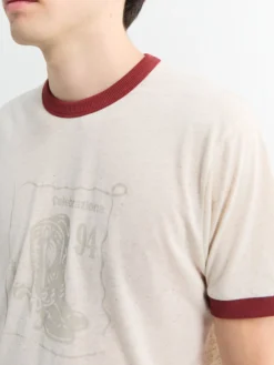 Celebrazione Ringer T-Shirt i Broken White