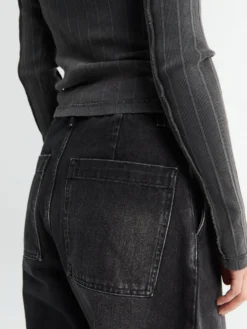 Chalco Bukser i Washed Black