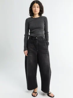 Chalco Bukser i Washed Black