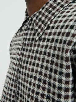 Checked Shirt in Dark Grey