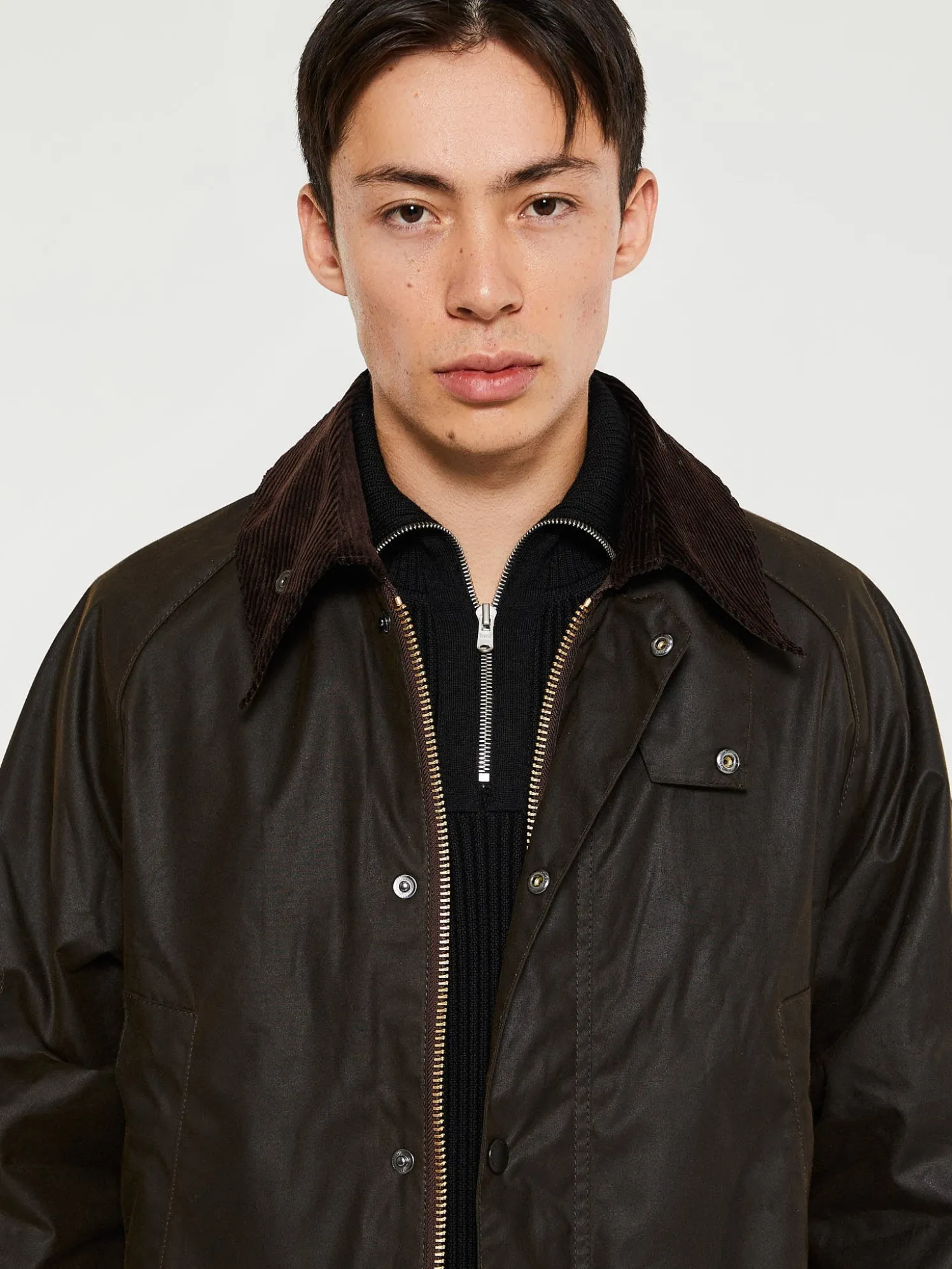 Classic Bedale Wax Jacket in Olive